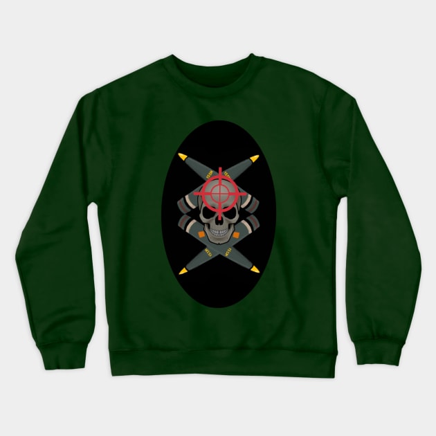 Artillery skull Crewneck Sweatshirt by RiffRaffComics